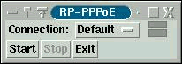 PPPoE window - not connected