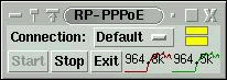 PPPoE window - connected