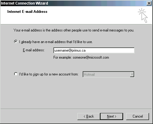 Internet E-mail Address