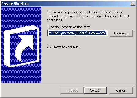 Create Shortcut