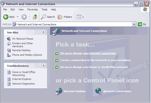 Windows XP Network and Internet Connections