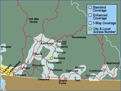 British Columbia Southeastern Coverage