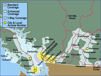 British Columbia Southwestern Coverage